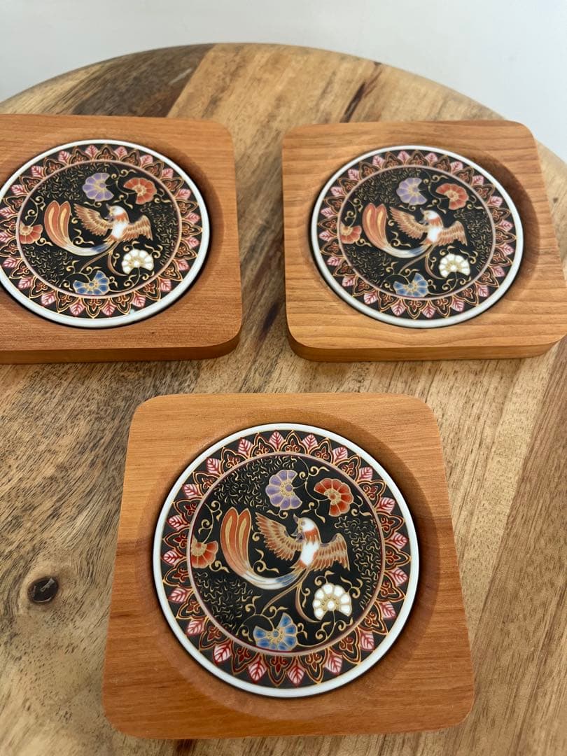 其泉窯 有田焼　ワイングラス・コースター　3個セット