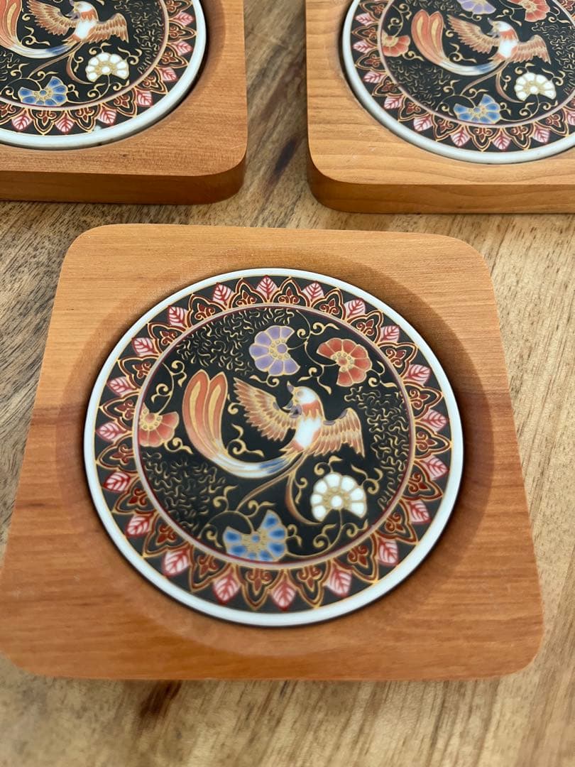 其泉窯 有田焼　ワイングラス・コースター　3個セット