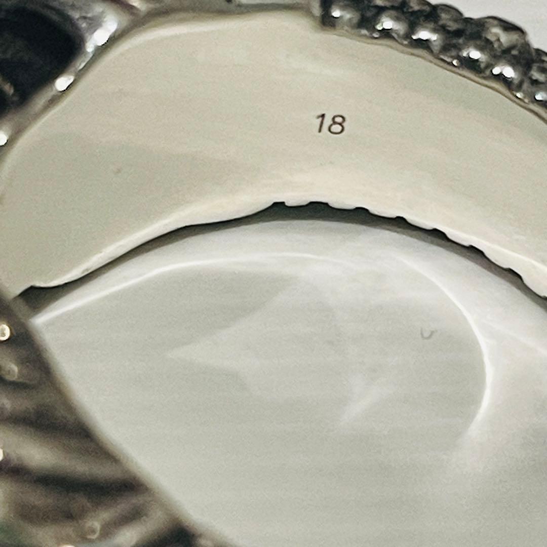 GUCCI 新品同様品　タイガーヘッドリング　925シルバー　17号#18