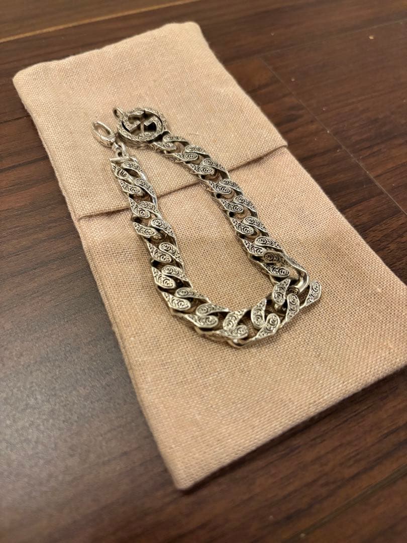 【新品　未使用】GUCCI 〔グッチ インターロッキング〕チェーン ブレスレット