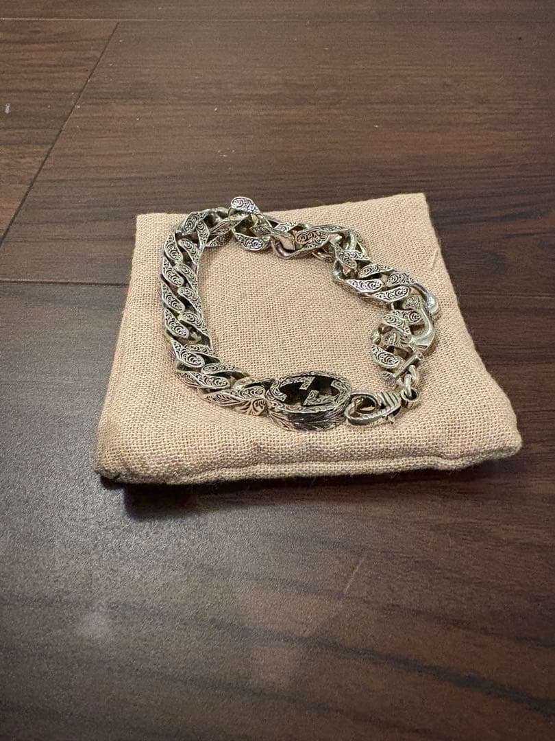 【新品　未使用】GUCCI 〔グッチ インターロッキング〕チェーン ブレスレット