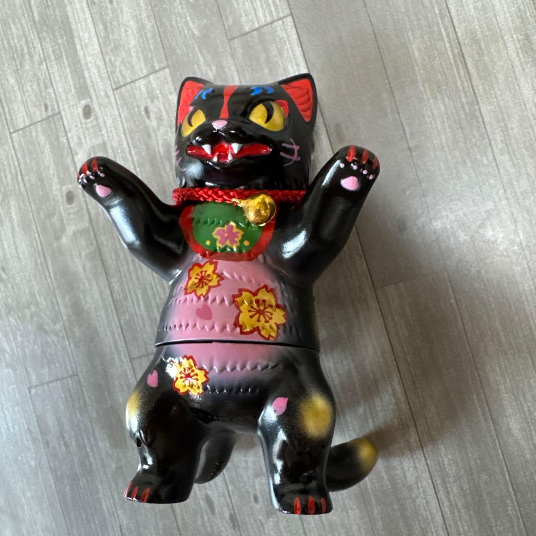 小夏屋　ネゴラ　黒招き猫　ソフビ
