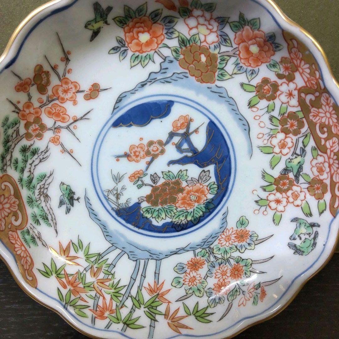 808）✿有田焼☆弥左衛門窯☆古伊万里写☆4号取皿