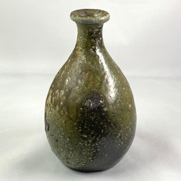 備前 小出尚永 らっきょう徳利 共箱 本物 小出 尚永 備前らっきょ徳利