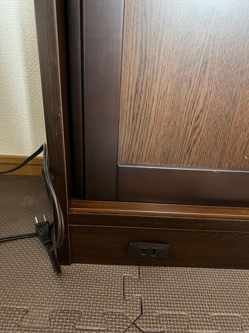 たのメル便対応】カウンター下引き戸キャビネット カウンター下収納 取