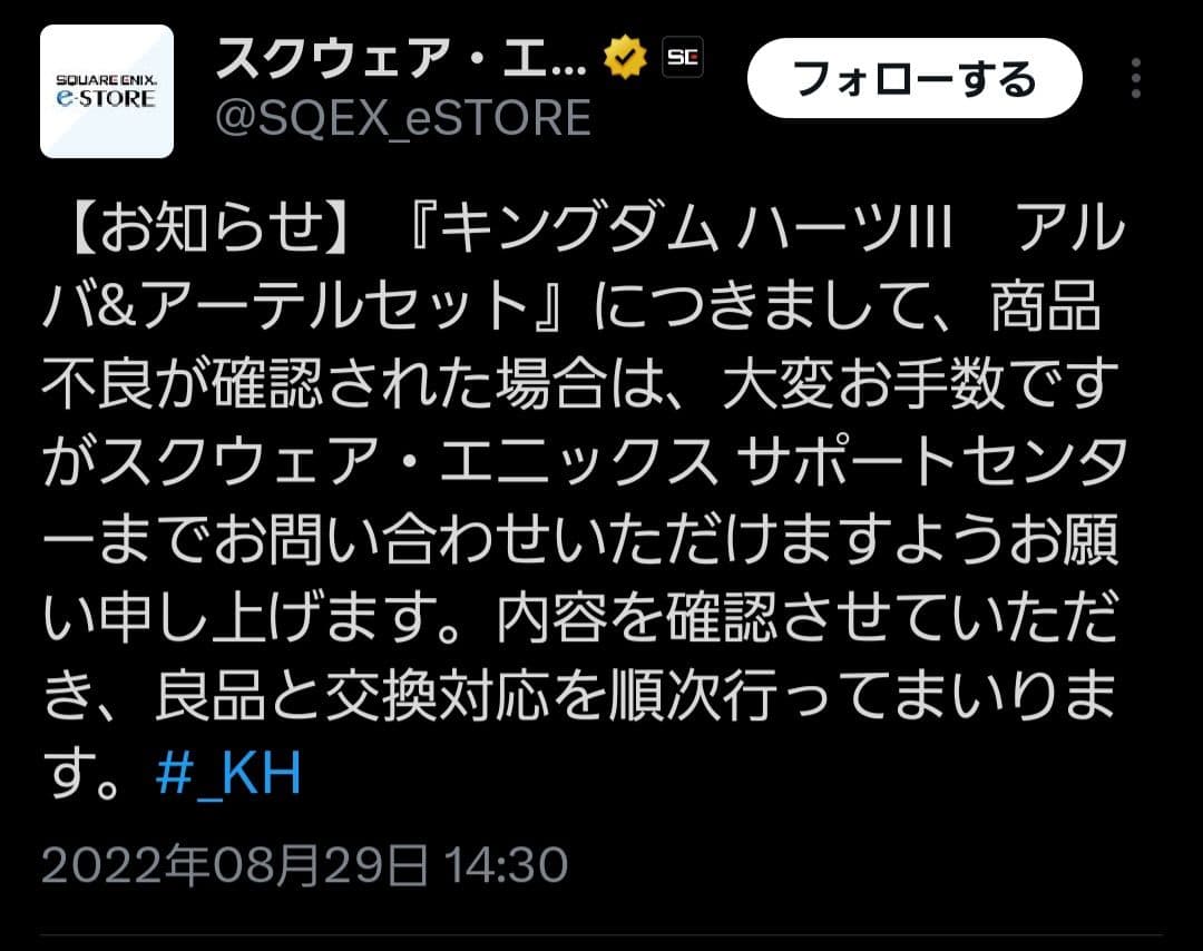 キングダムハーツⅢ　アルバ&アーテル