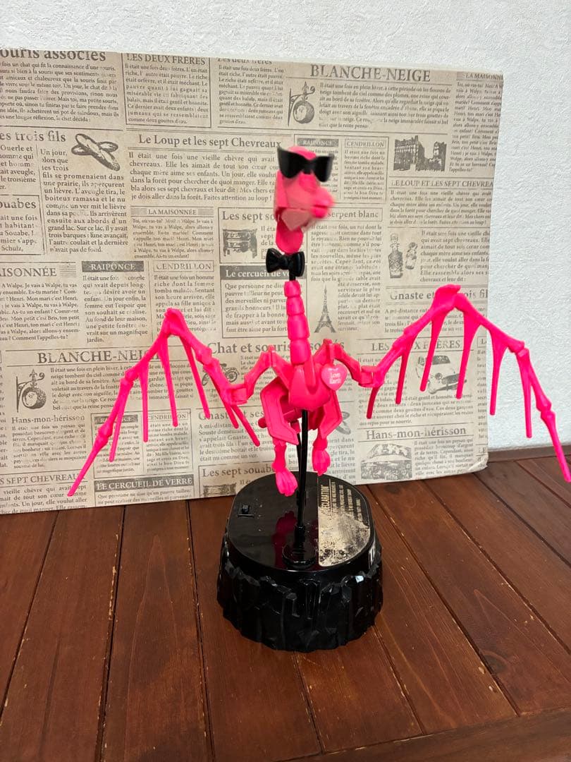 タカラ　テラノス　プテラノドン　ピンク　フラワーロック　昭和レトロ　動作確認済