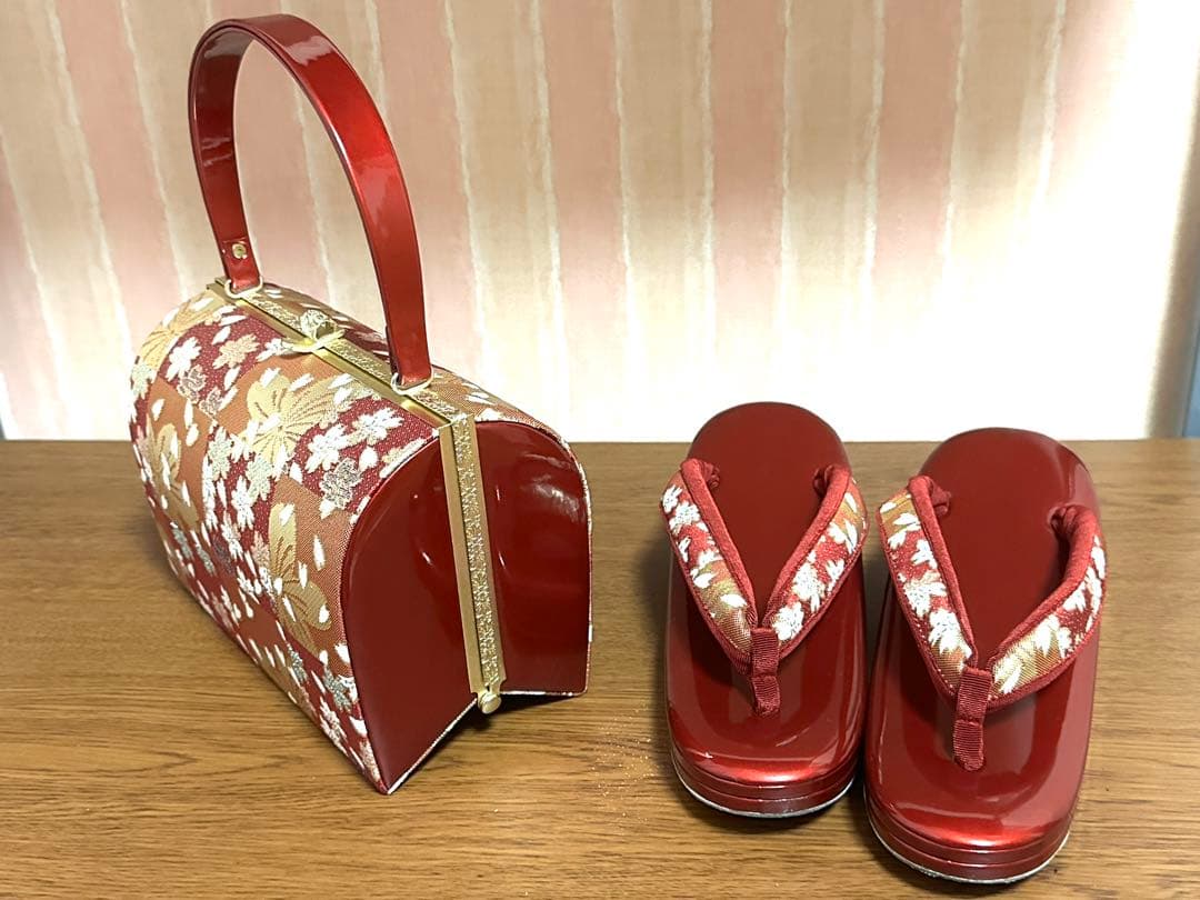 美品‼️成人式　訪問着　卒業式　草履バックセット　和装バックセット
