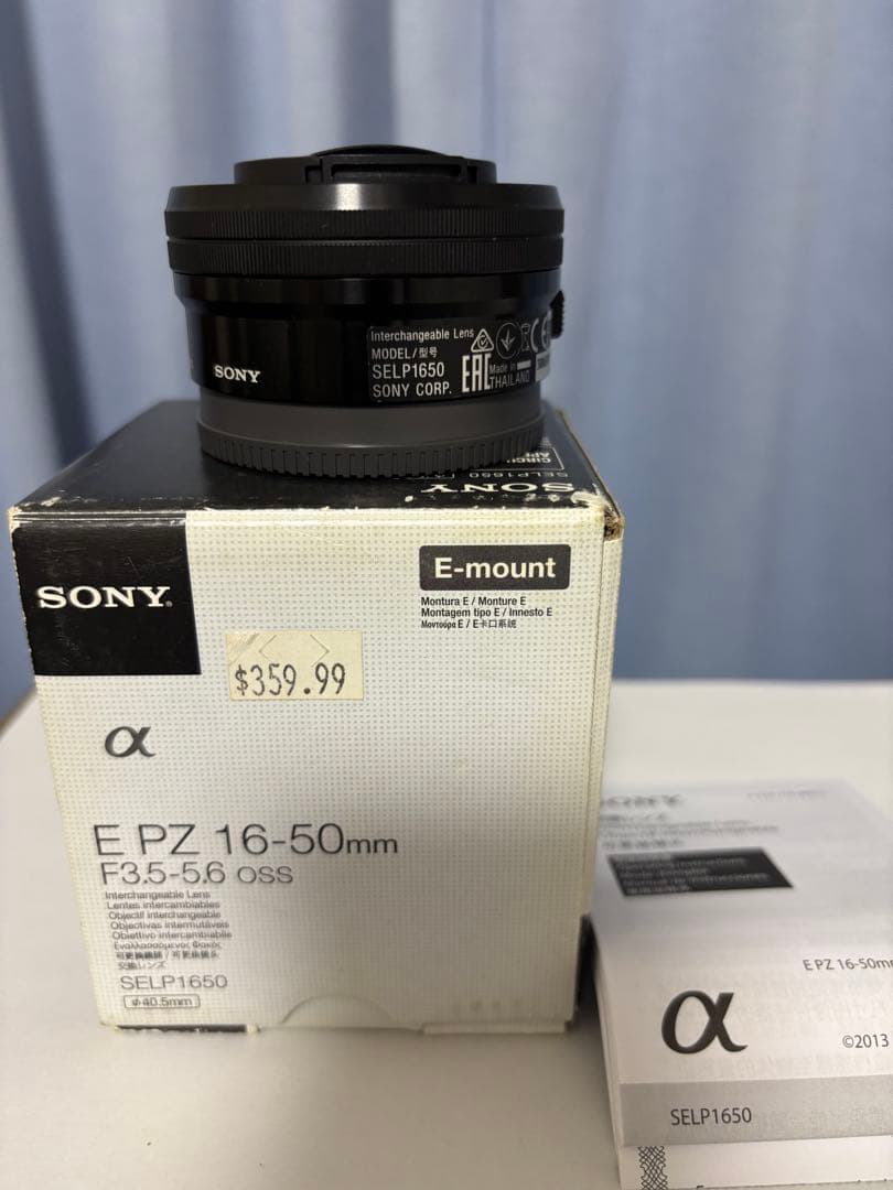 【美品】SONY EPZ16-50mmF3.5-5.6 OSS SELP1650