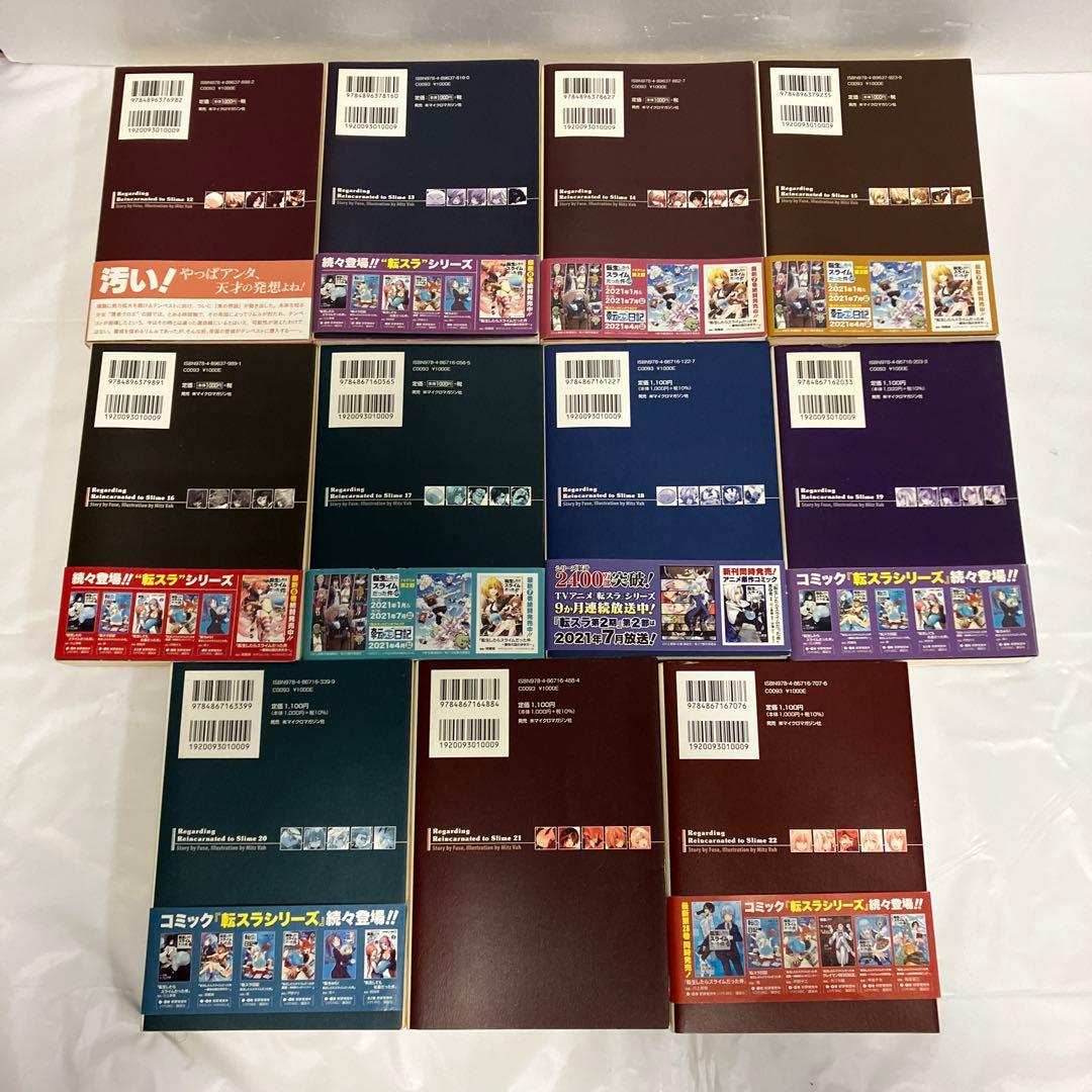 転生したらスライムだった件 既刊全22巻＋8.5巻公式認定資料集セット
