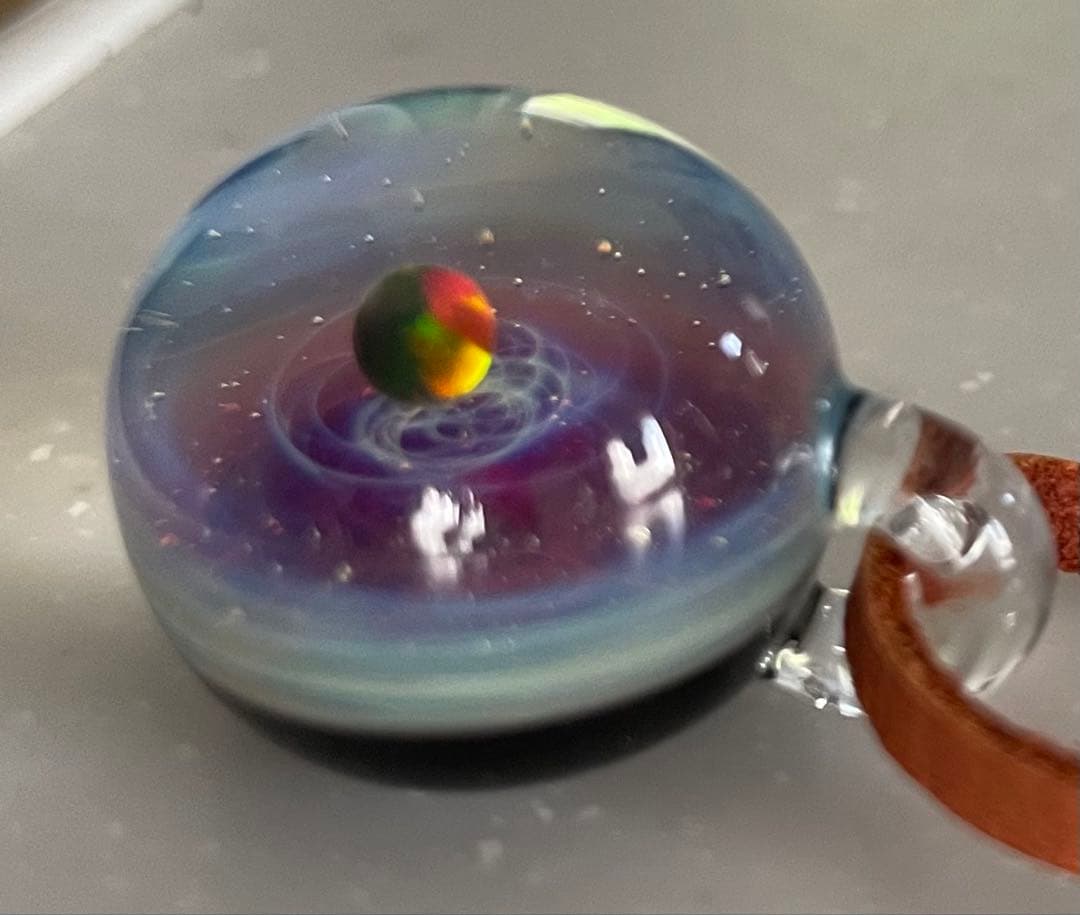 最終値引き】宇宙テーマ 宇宙ガラス+a ガラス ペンダント