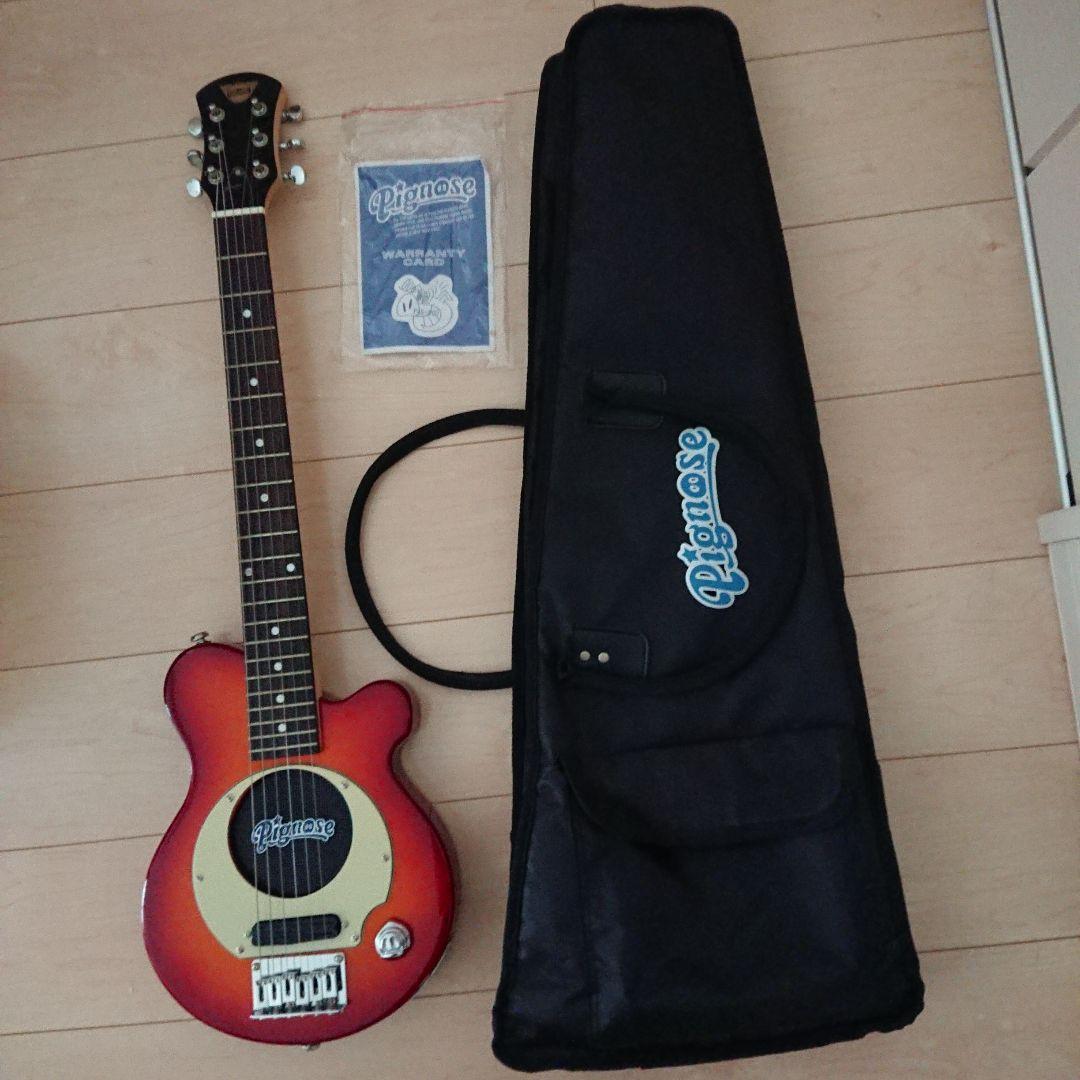 Pignose ピグノーズ ギター チェリーサンバースト ケース付 Pignose ピグノーズ エレキギターチェリーサンバーストソフトケース