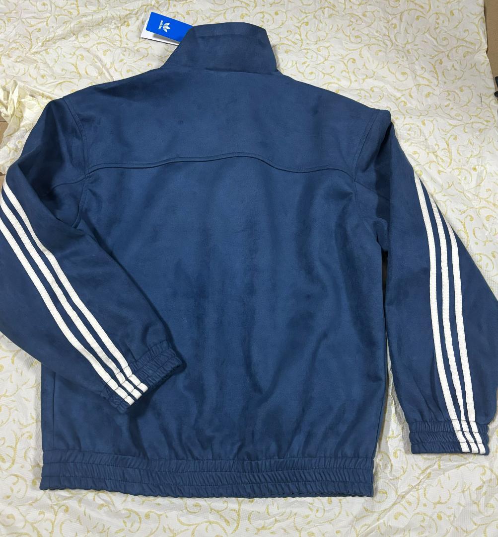 adidas ネイビー ジャケット ストライプ 【サイズ】M
