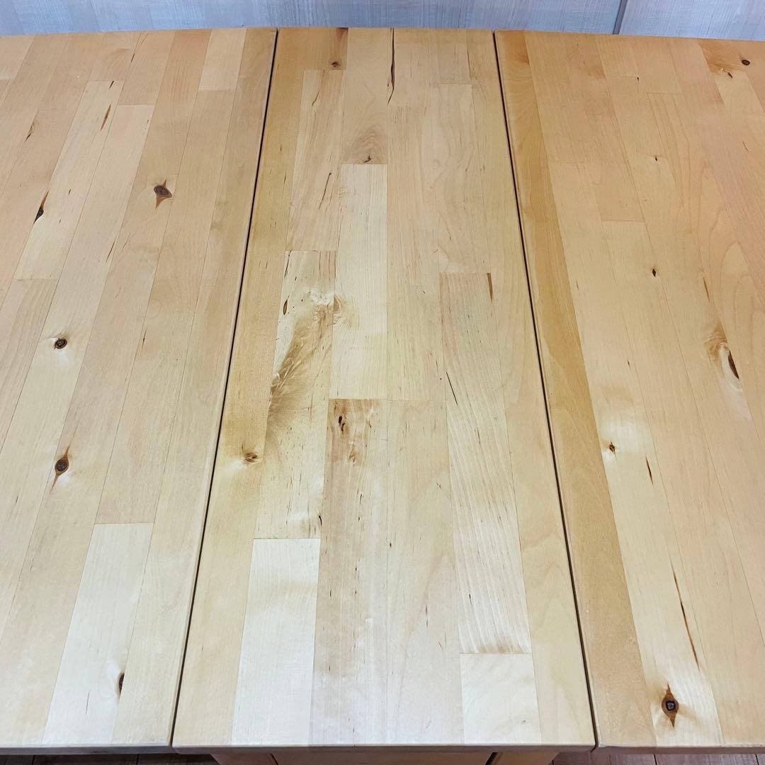 IKEA NORDEN ノールデン ダイニングテーブル 折り畳み 引き出し付き