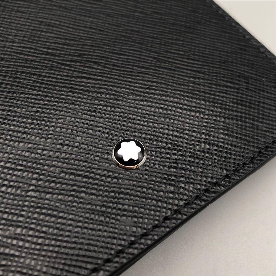 【新品未使用】MONTBLANC サルトリアルブラックパスポートケース