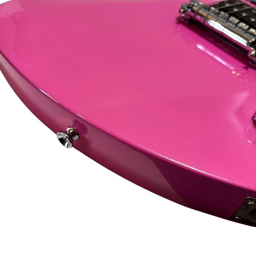 【良品】Chatting Bird エレキギター モッキンバードタイプ ピンク