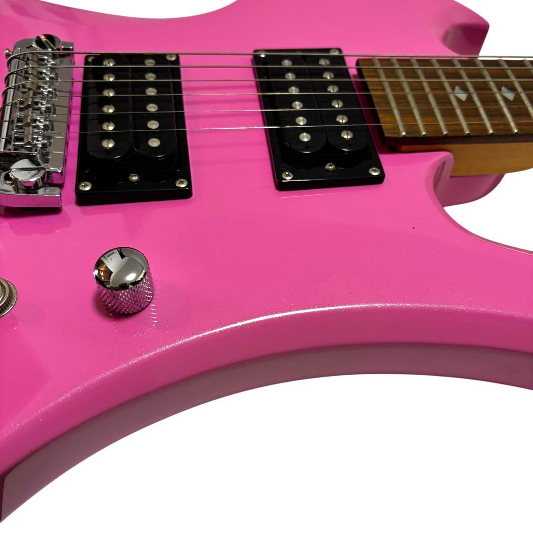 【良品】Chatting Bird エレキギター モッキンバードタイプ ピンク