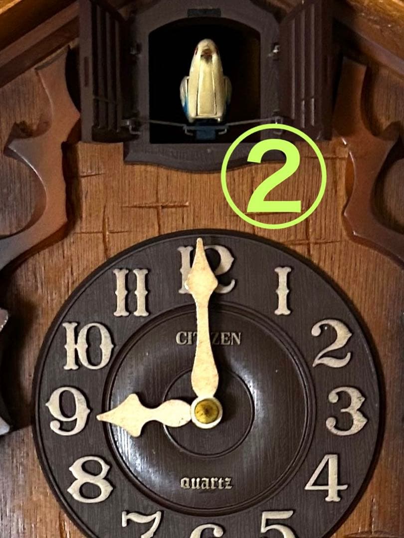 鳩時計 振り子時計 壁掛時計 CITIZEN RHYTHM