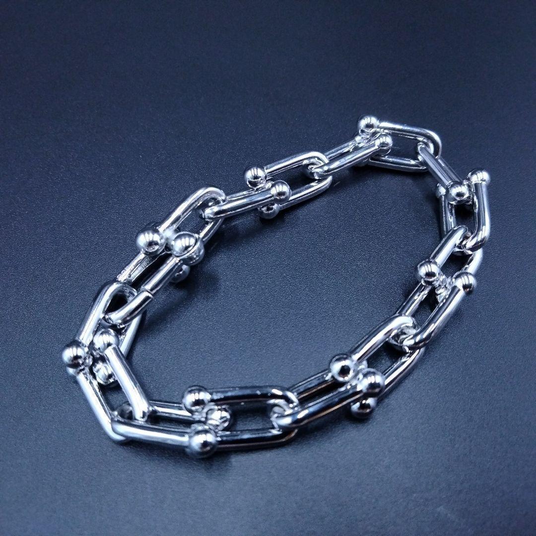 ハードウェア メンズ プラチナ ブレスレット シルバレディース 銀