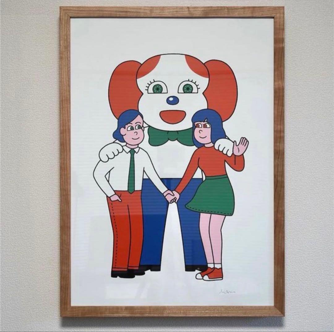 アールビバン 版画 ぱん「向日葵色の笑顔」 ミクスドメディア