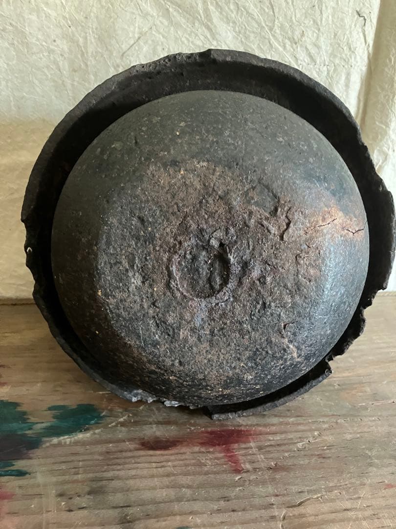 茶釜湯釜四方口茶釜四方口釜茶道具南部鉄器蓋付き箱付き