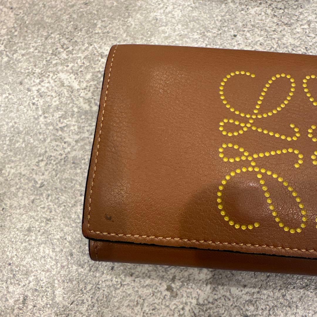 LOEWE ブラウン 三つ折り財布 LOEWE ブラウン 三つ折り財布 LOEWE