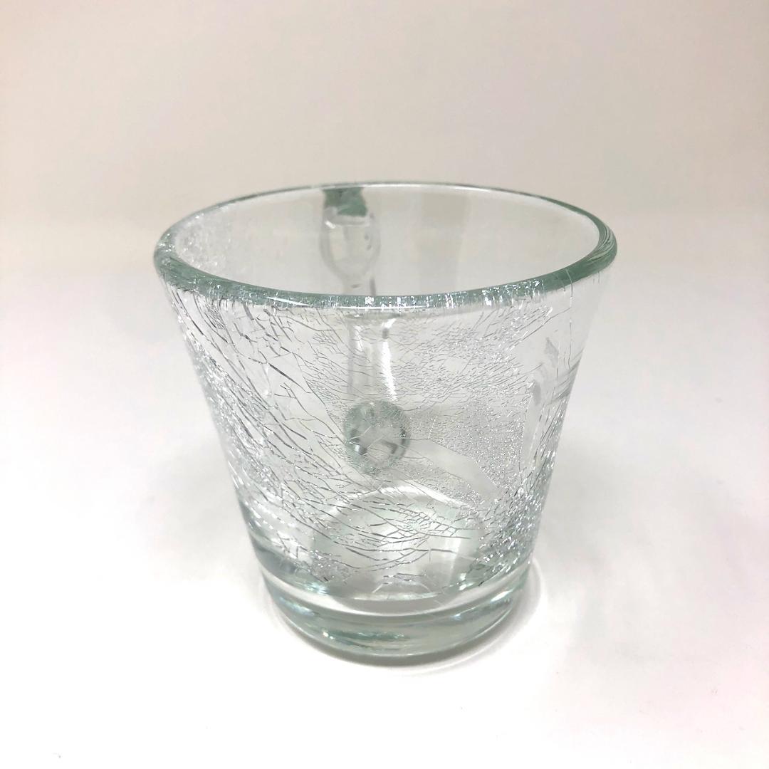 特注品、限定 萩ガラス 内ヒビ貫入萩ガラス 耐熱 コーヒーカップ