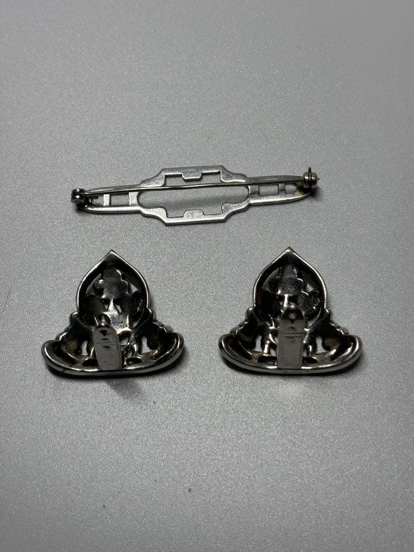 マーカサイト ブローチ アンティーク】ツバメブローチ マーカサイト