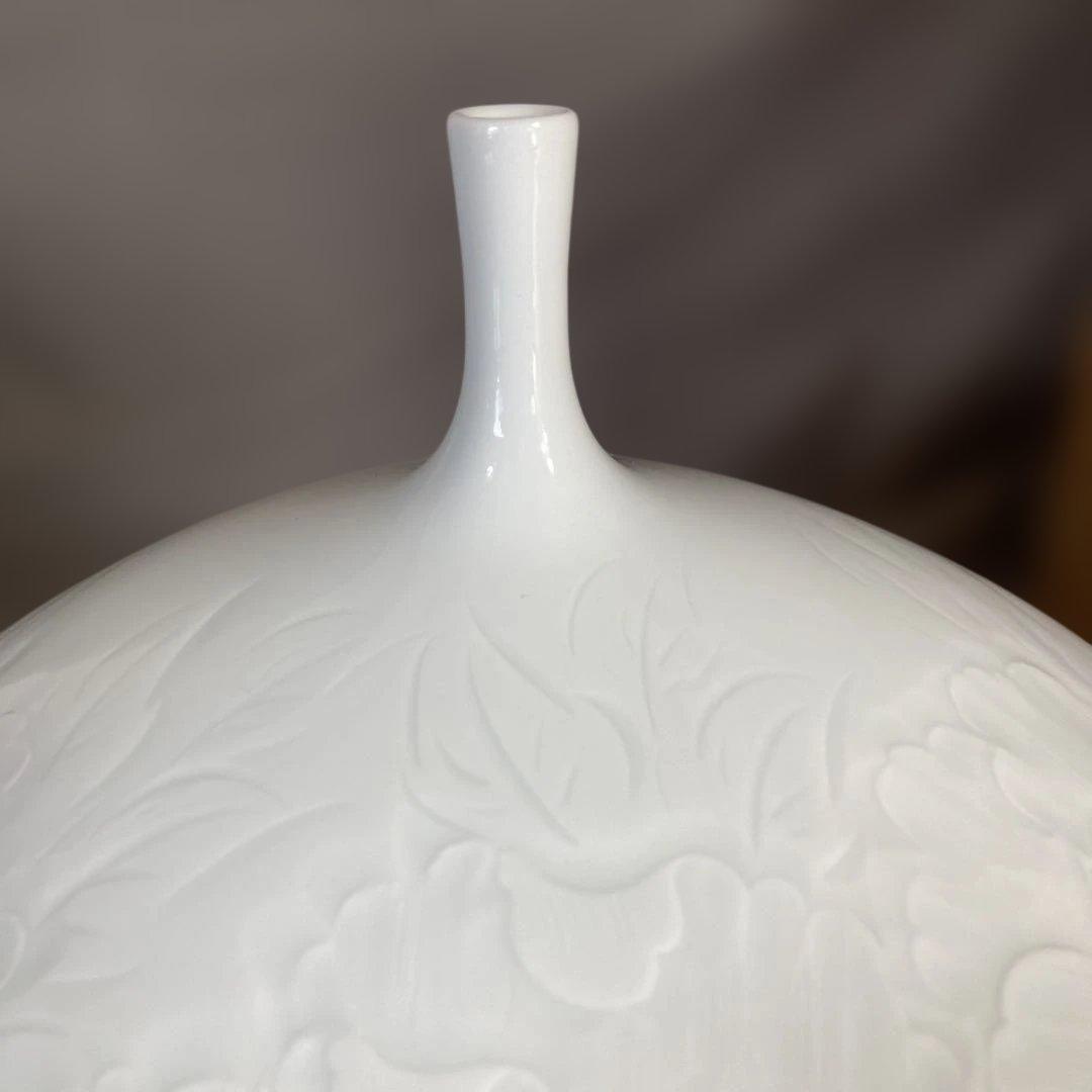 中尾恭純】白磁の伝統 名窯 伝統工芸会員 中仙窯 中尾恭純作