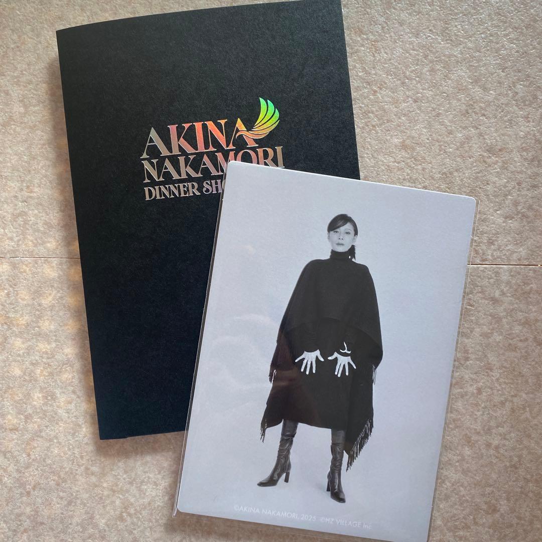 中森明菜　ディナーショー　2025 メニュー表　ポストカード、トートバッグ