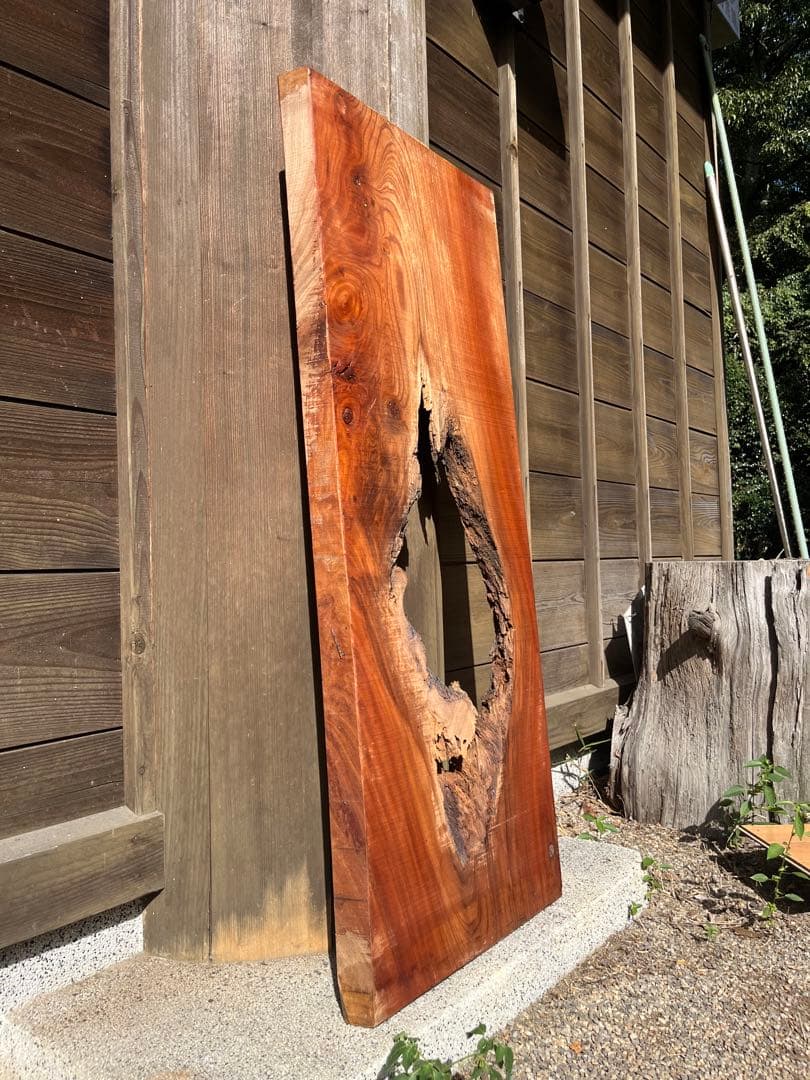 ☆国産欅の一枚板※加工済 レジン/テーブル/無垢材/天板/