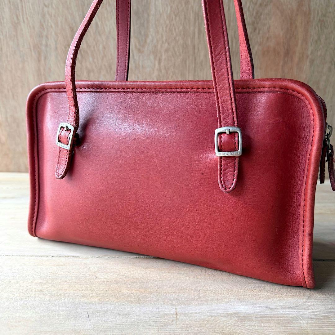 コーチ Vintage coach 9051 SWING ZIP RED バッグ