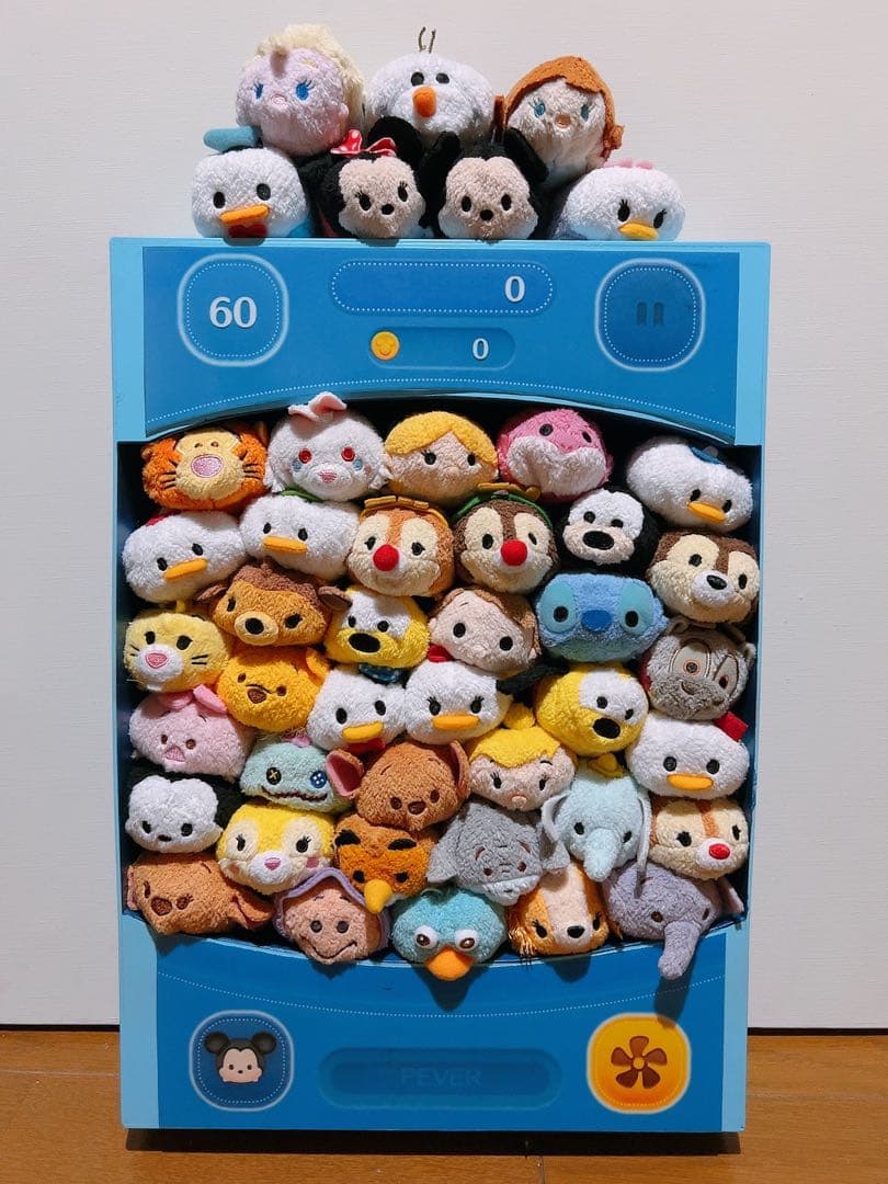 Disney 廃盤品ツムツムぬいぐるみ収納ボックスとキャラクター13体セット