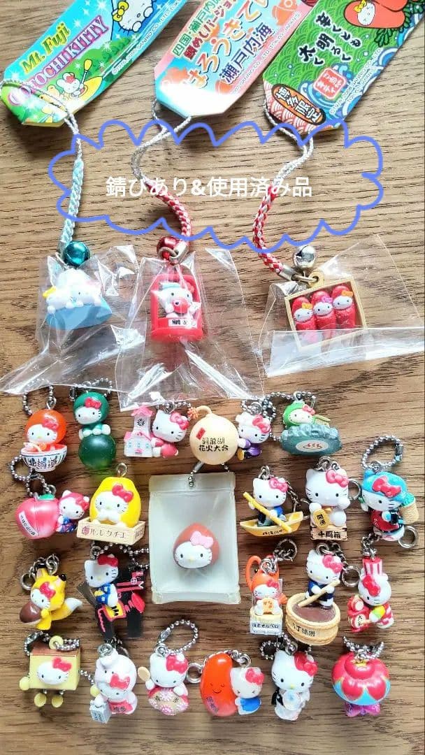 画像追加しました ご当地キティ 根付け+ファスナーマスコット