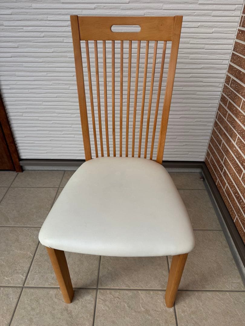 木製長方形ダイニングテーブル 4人掛け