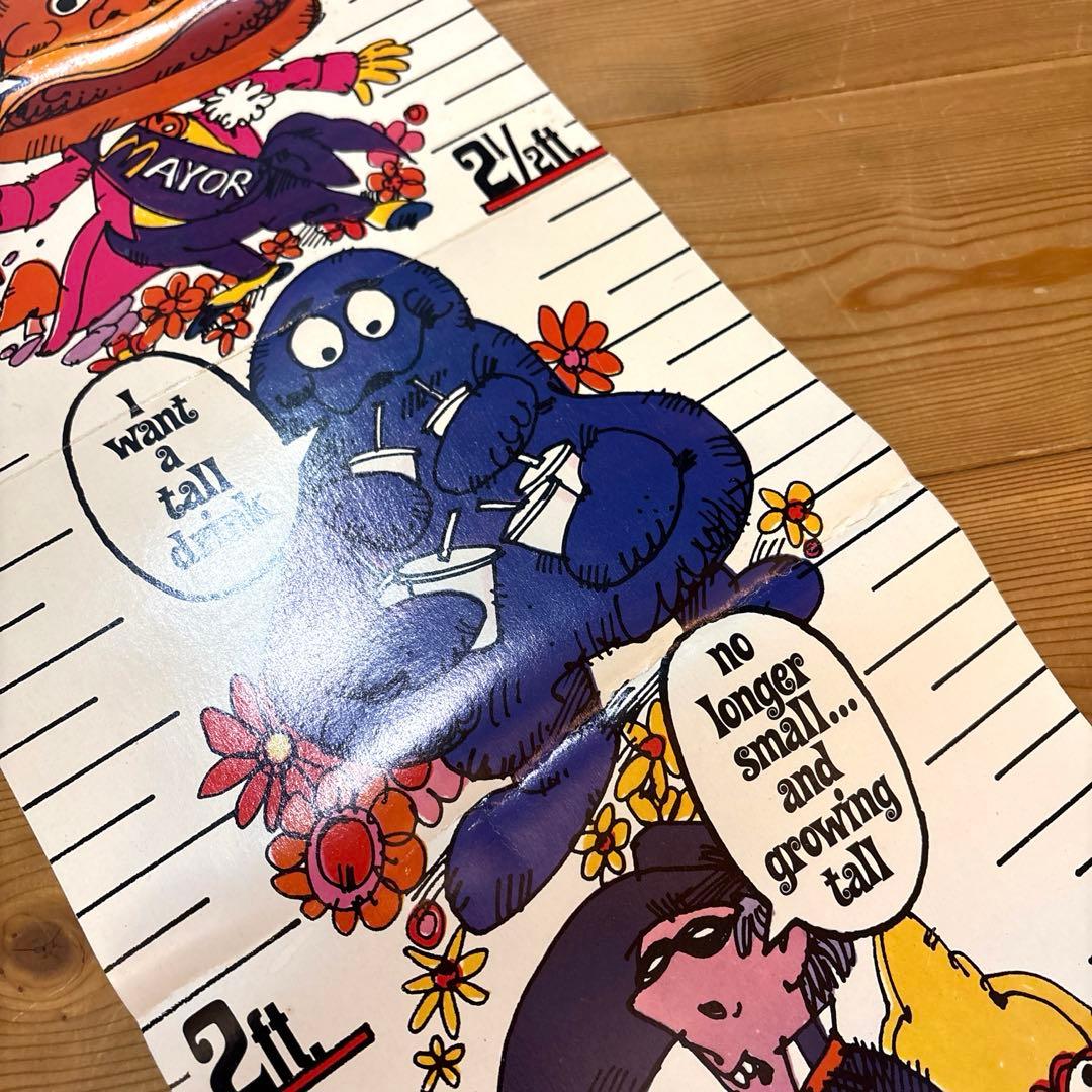 1971年 マクドナルドランド キャラクター 身長計 ポスター イービル