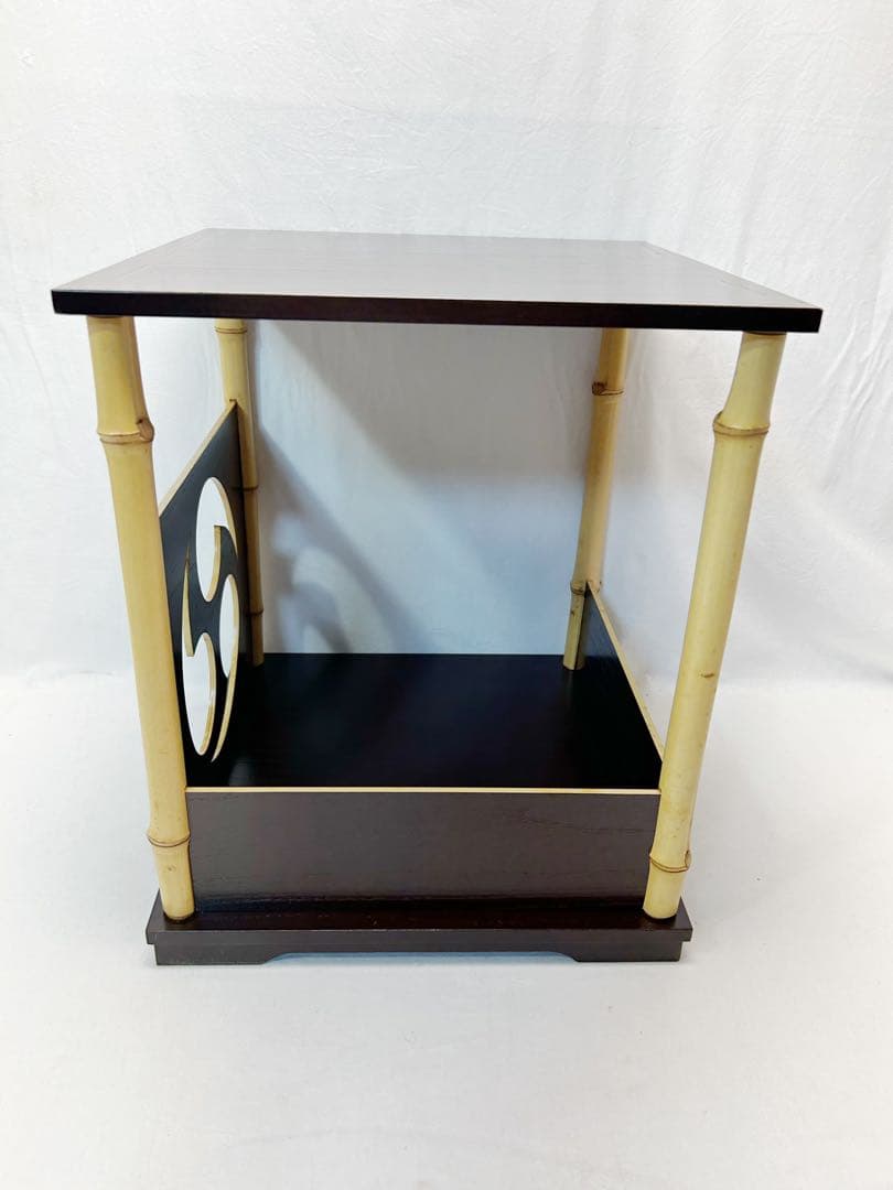 ほぼ未使用 茶道具 桐木地 坐忘斎好写 雲鶴棚 組み立式 元箱