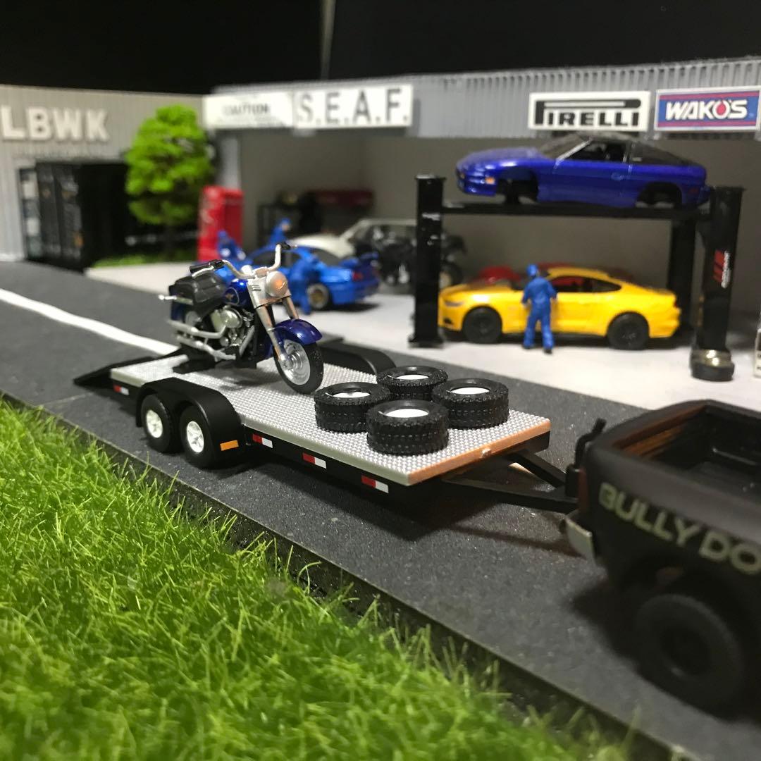 RAM3500 BULL DOGデザイン ロングトラックと ベッドトレーラー②