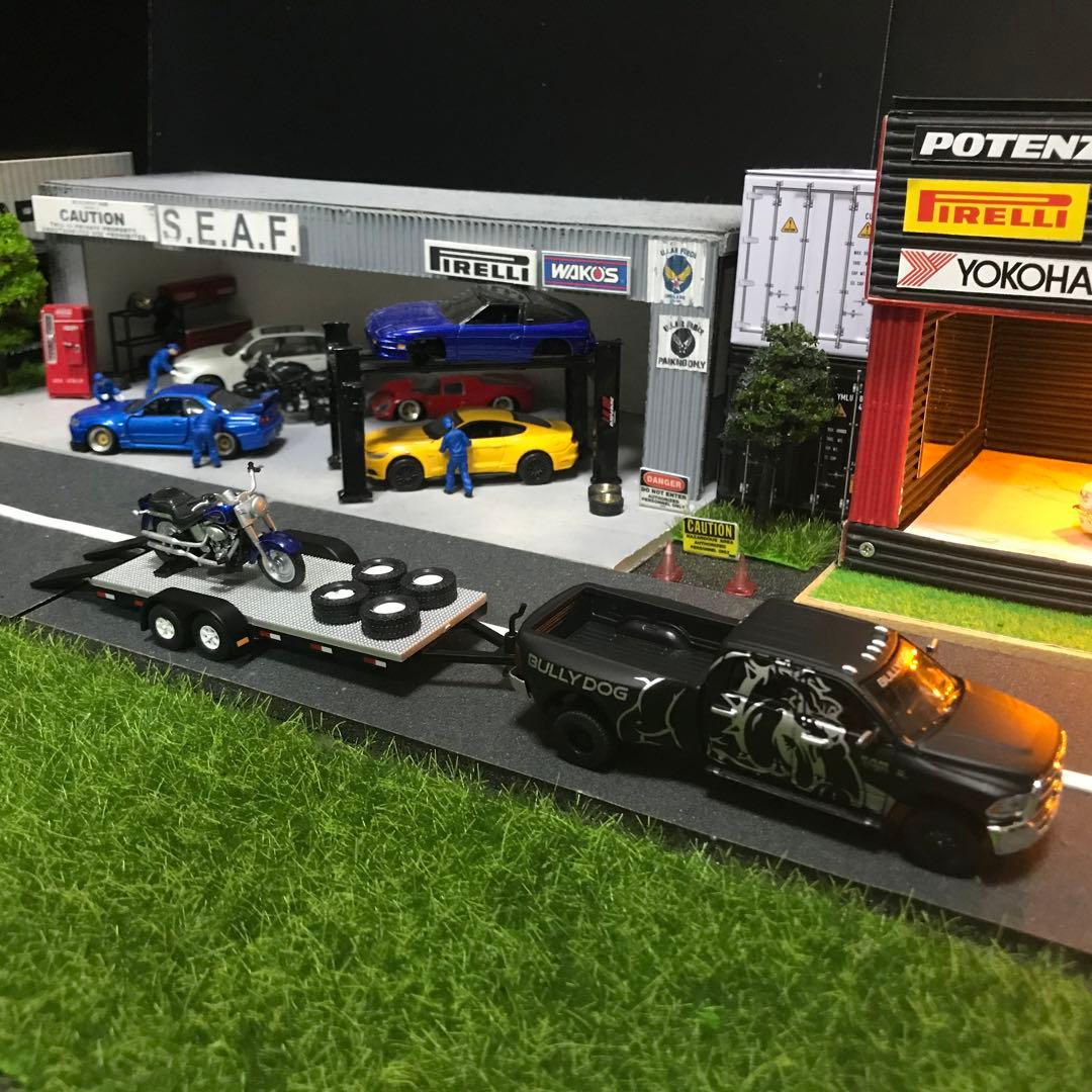 RAM3500 BULL DOGデザイン ロングトラックと ベッドトレーラー②