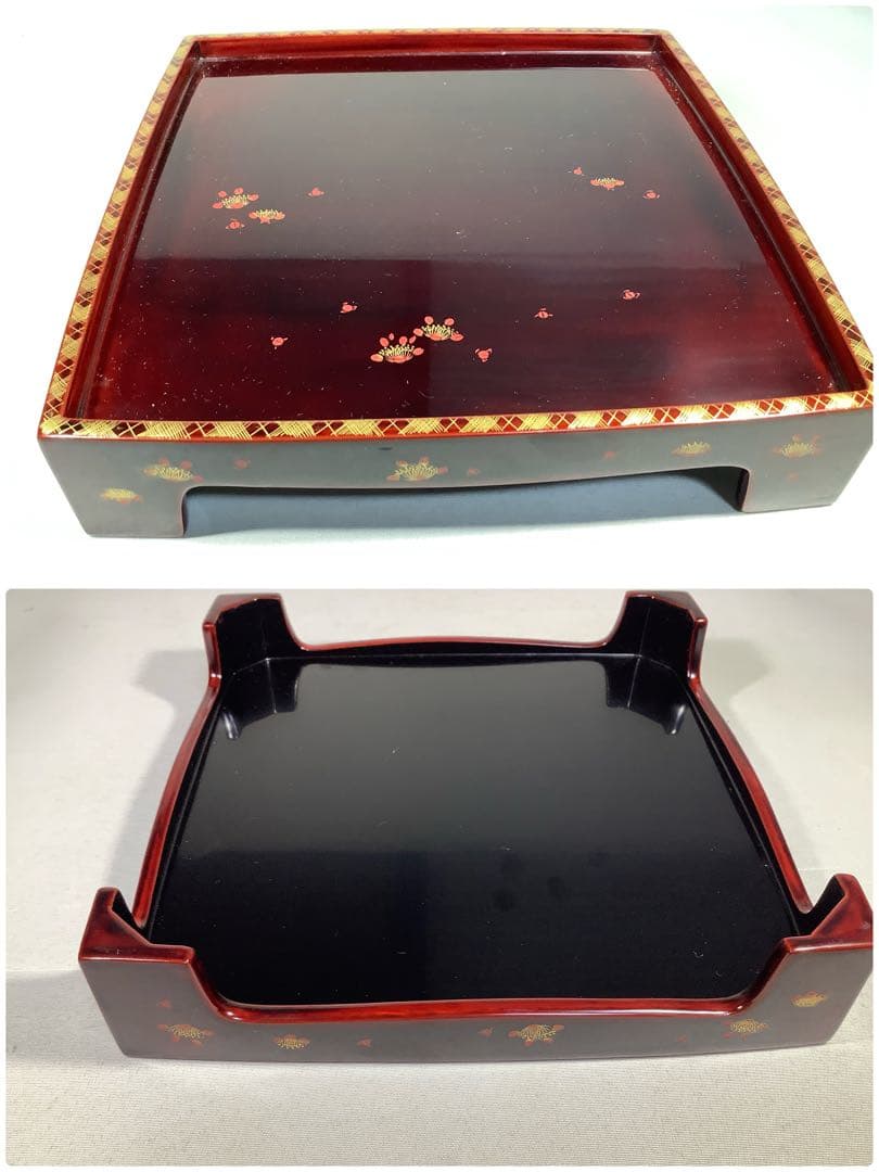 輪島塗　重箱　三段重　漆器　茶道具　送料無料