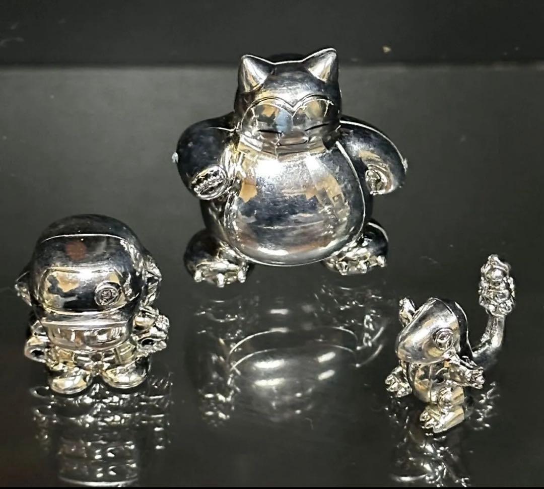 【激レア】初期ポケットモンスターレッド/ヒトカゲ/カビゴンメタルフィギュアセット