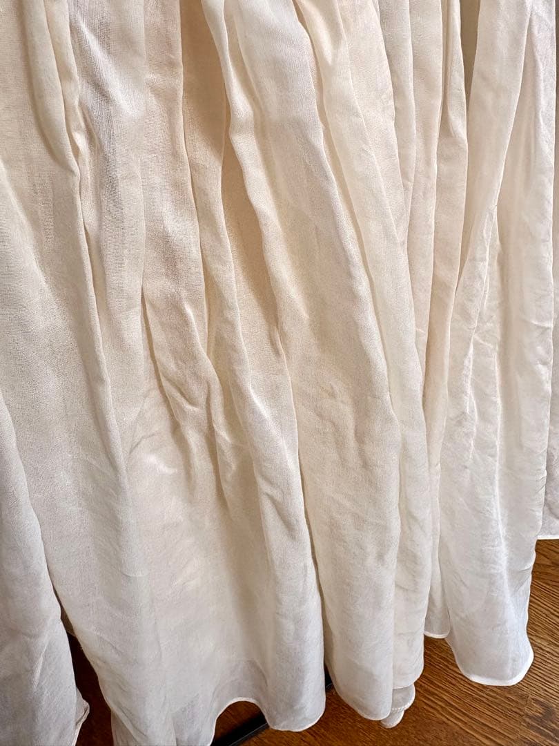 Chloé クロエ　シルク混シフォン素材のフレア　ラップスカート 36サイズ