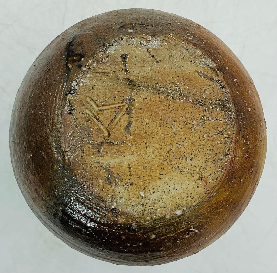 37】◉人間国宝・山本陶秀先生 備前焼徳利 四方桟共箱◉