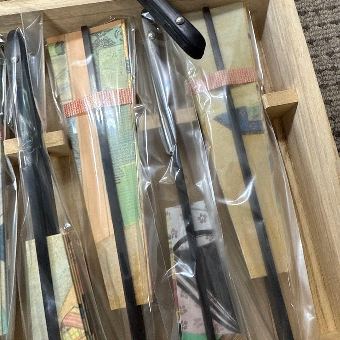 源氏物語飾り扇 】フランクリン画廊 解説書付き 20本 源氏物語 扇