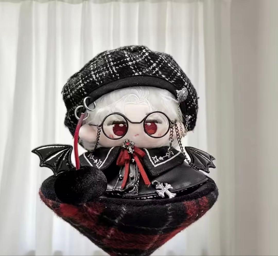 10cm 狼耳、狐耳 ベレー帽 悪魔マントぬい服 3種セット