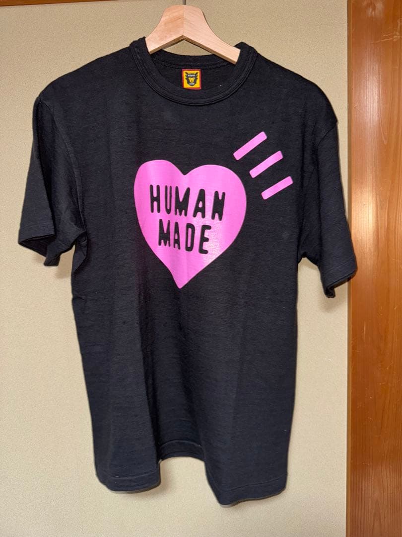 原宿限定　HUMAN MADE HeartT-Shirt black pink 原宿限定HUMAN MADE HeartT-Shirt black pink HUMAN MADE Stores