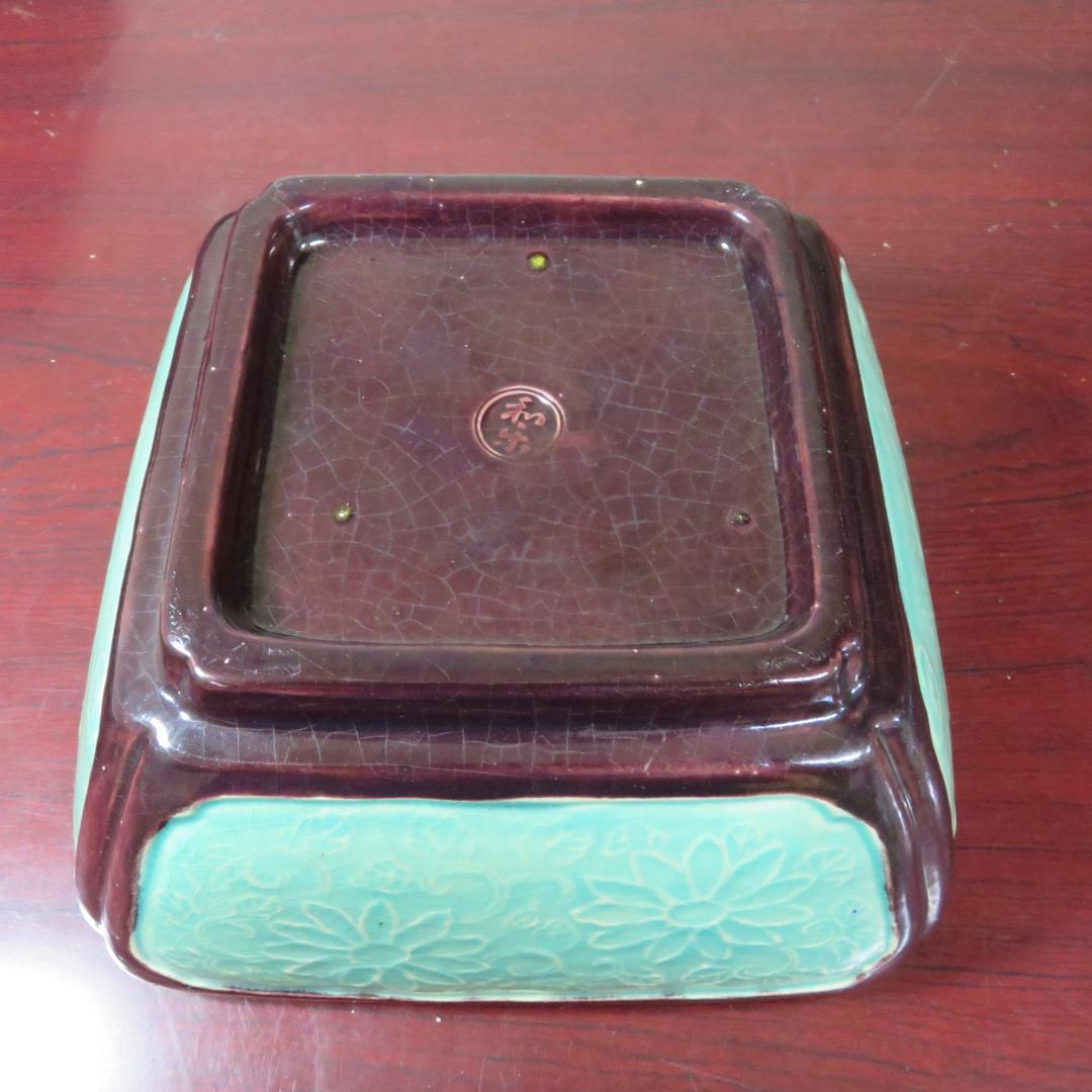 青磁 共箱 木箱 蓋物 菓子盆 菓子器 寿 銘 欠け 吉田屋 - メルカリ