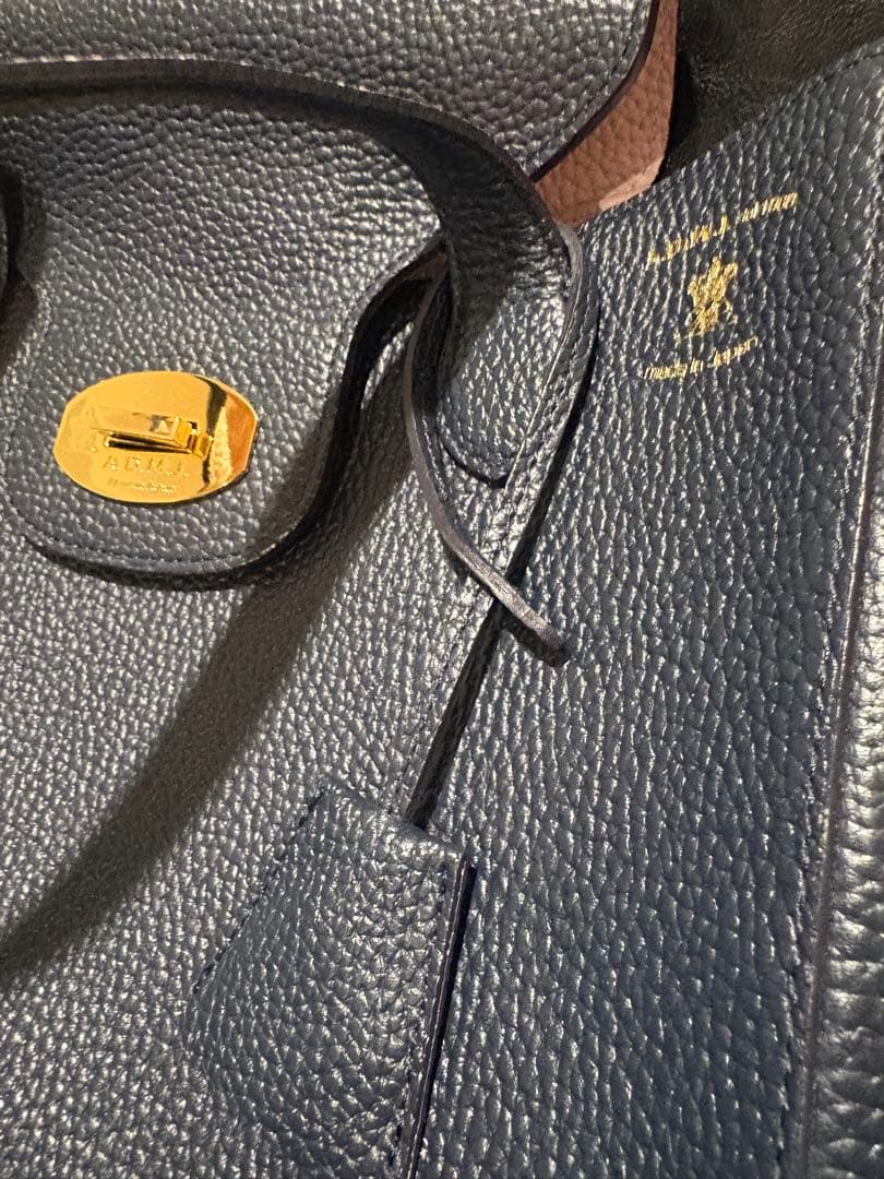 A.D.M.Jバック　濃紺＆淡いピンク