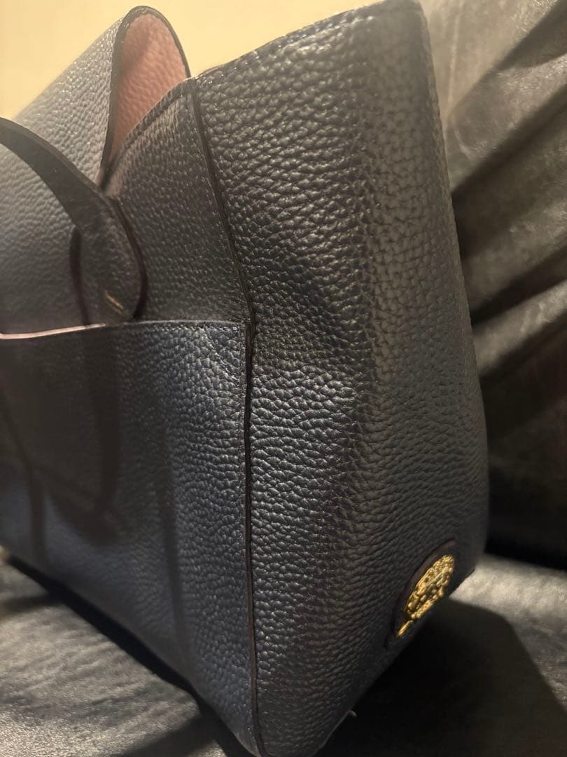 A.D.M.Jバック　濃紺＆淡いピンク