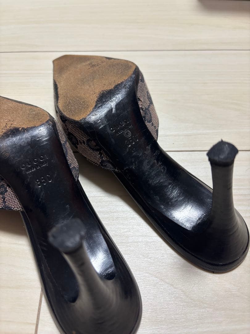 GUCCI ミュール ピンク系 35C